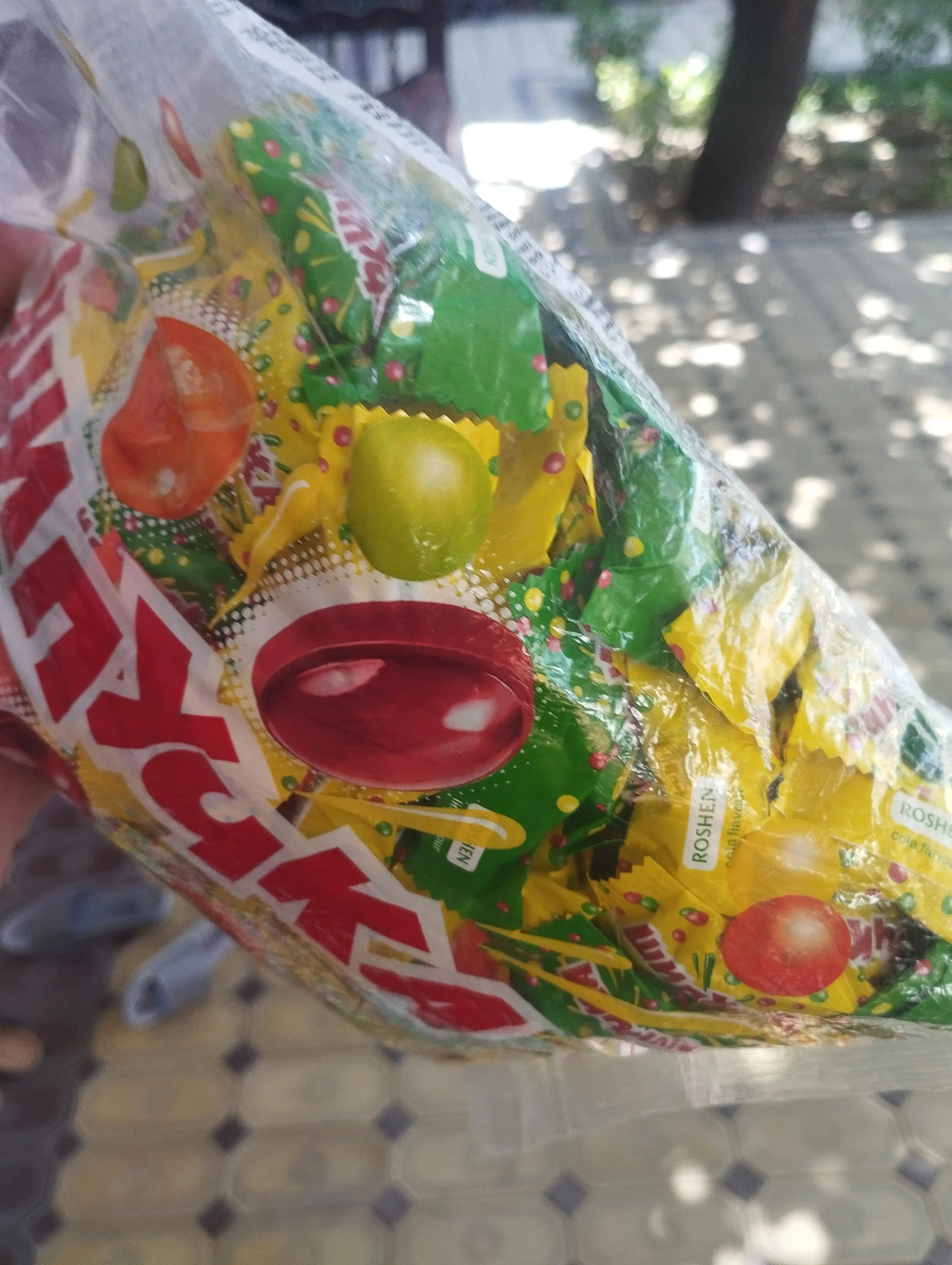 Карамель Roshen Шипучка с порошковой начинкой, 1 кг