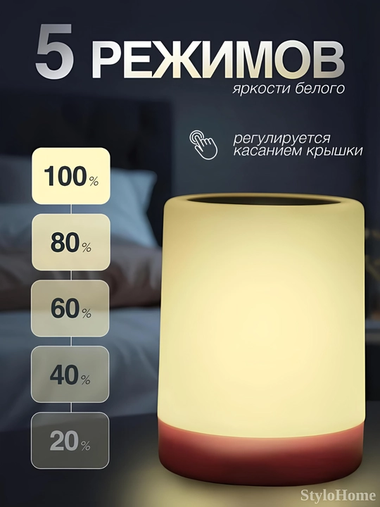 Tungi chiroq bolalar uchun RGB yoritgichli sensorli simsiz masofadan boshqarish pulti