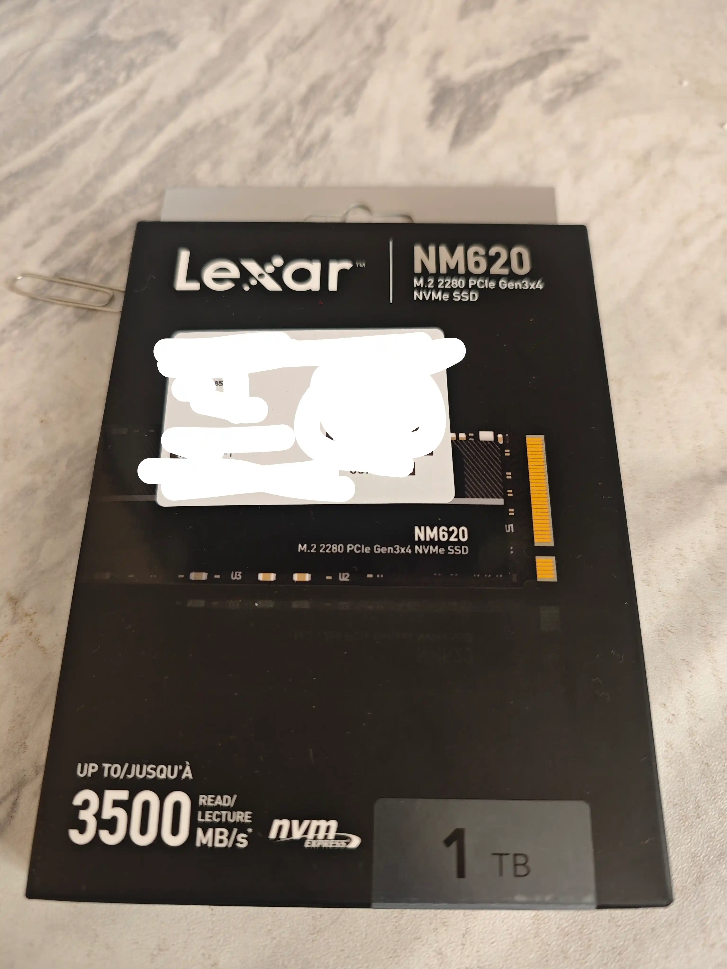 SSD saqlash qurilmasi Lexar NM620, M.2 2280, NVMe, 1 TB