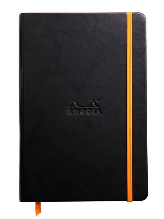 Bloknot, qattiq muqovali "RHODIA Webnotebook" yozuv daftari, A5, chiziqli reja, 90 g