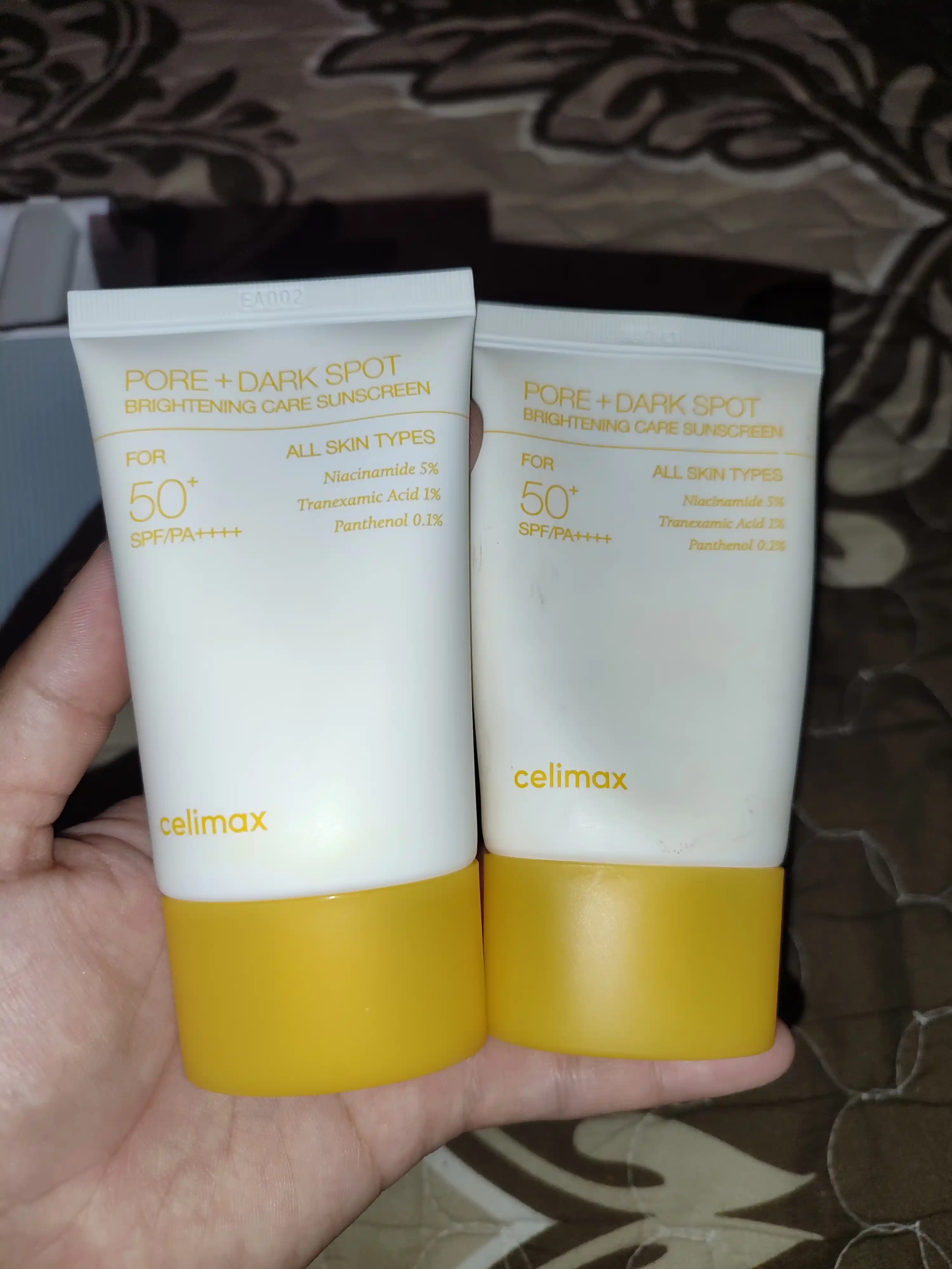 Celimax Pore+Dark Spot Sunscreen SPF50+ yorug‘lashtiruvchi va quyoshdan himoyalovchi krem