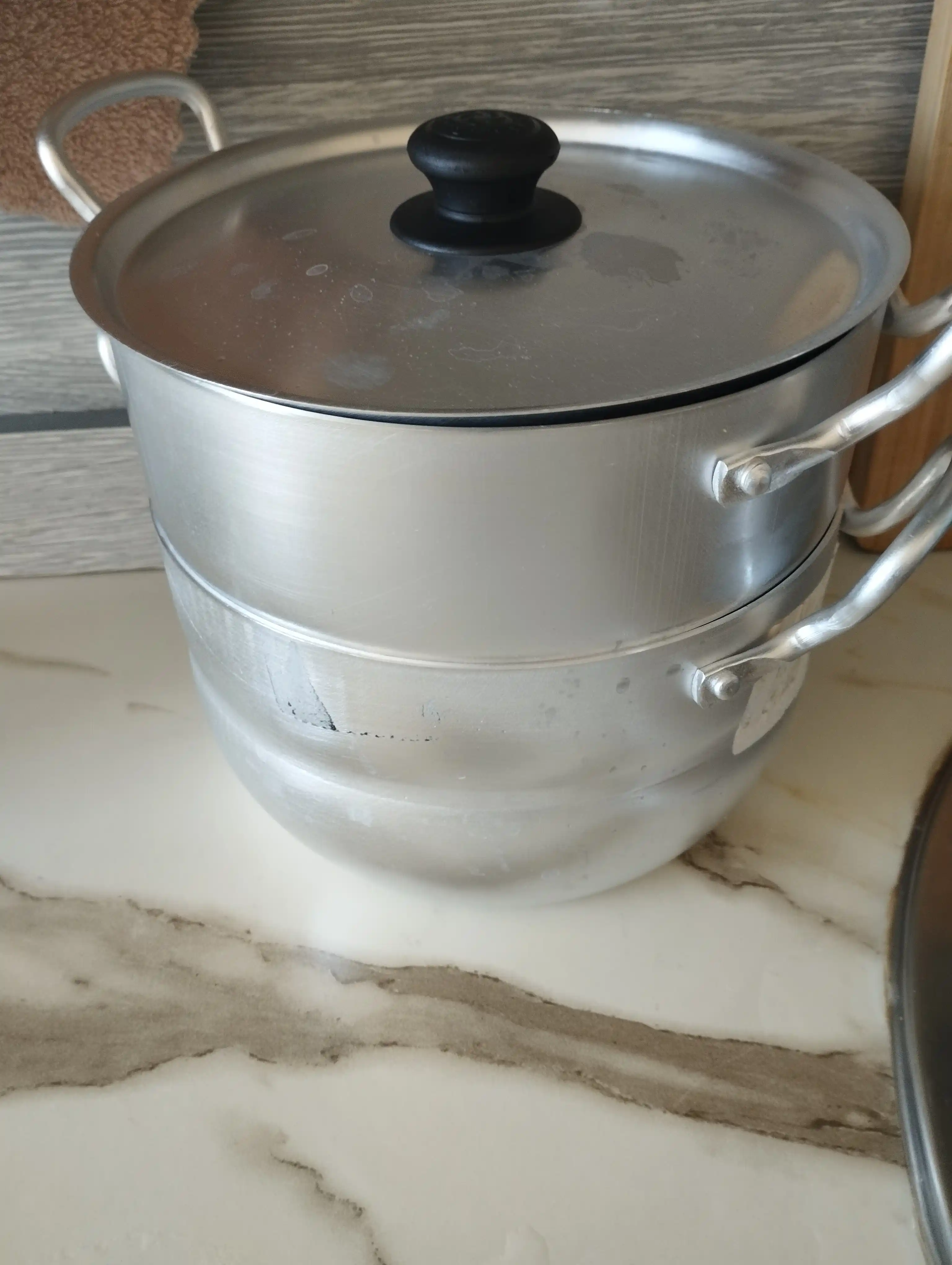 Mini mantiqozon-parovarka, 2.5L, 2 qavatli, alyuminiy