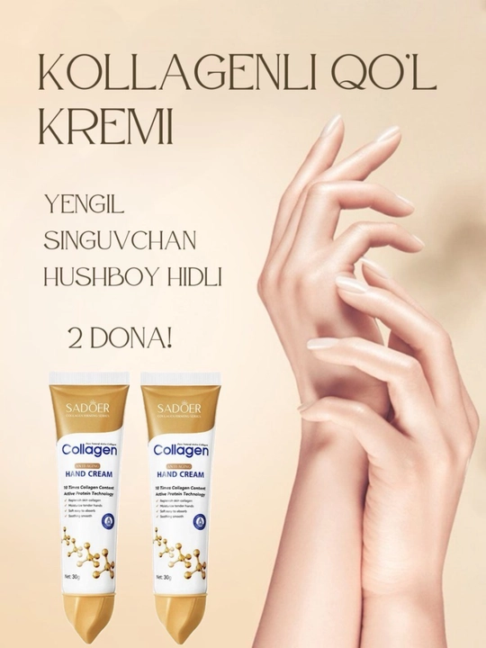 Kollagenli yumshatuvchi qo'l kremi SADOER 30 ml