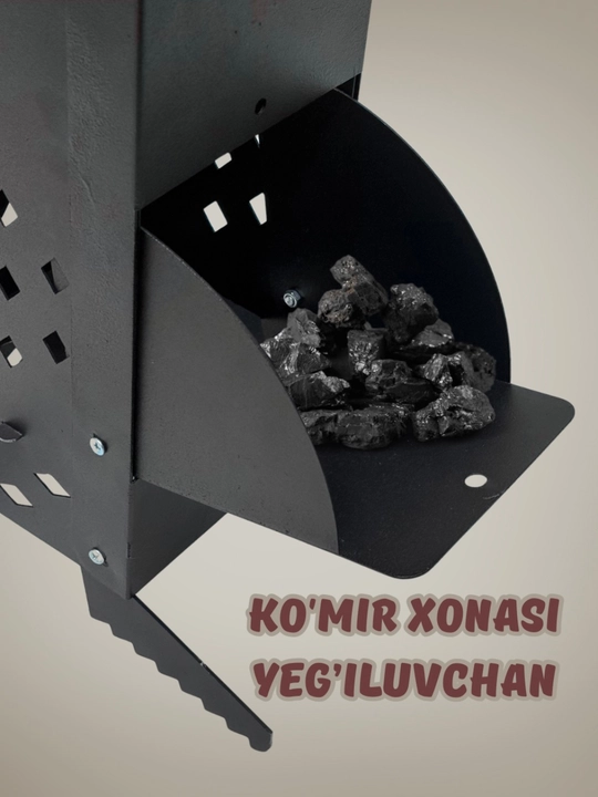Pikniklar uchun kichik, qulay va olib yuriladigan o‘choq