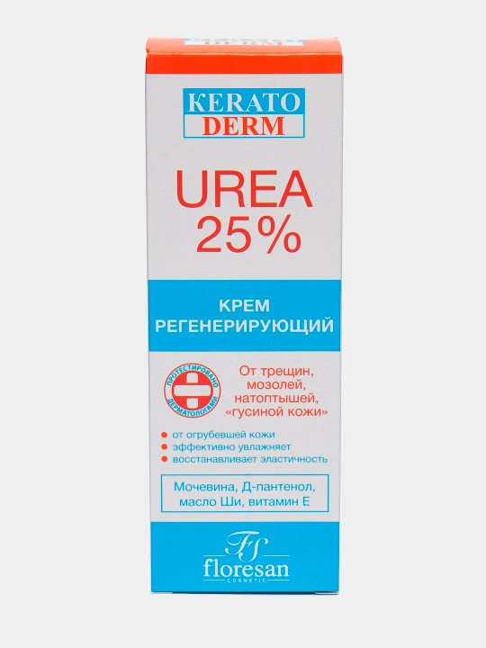 Qayta tiklovchi krem Floresan Кеrатоderm Urea 25% F-618, 100 ml