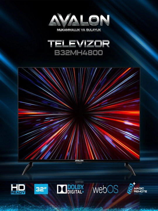 Телевизор Avalon 32 HD"43"50"55"65 QLED MQA800 4K Ultra HD - 