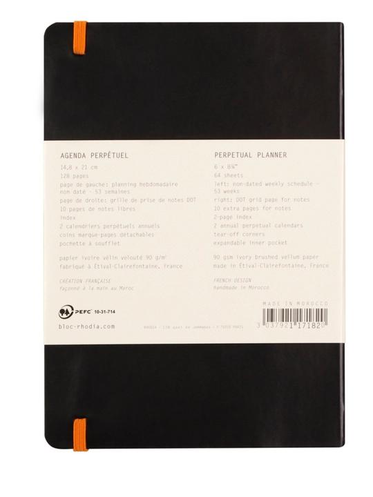 Планер дневник "RHODIA Perpetual - Undated planner", А5