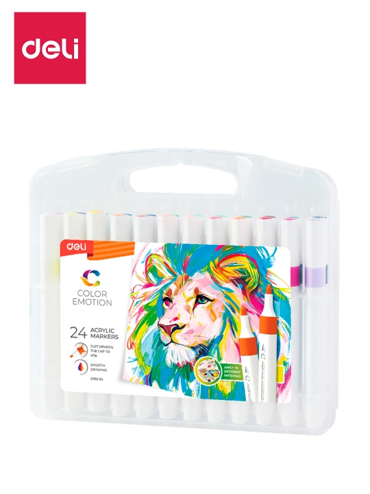 Akril marker 24 dona EC193-24 Deli, 193-24-EC - 