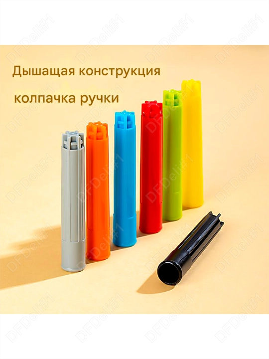 Фломастеры смываемые 18 цв. EC10013 Deli, 10013-EC