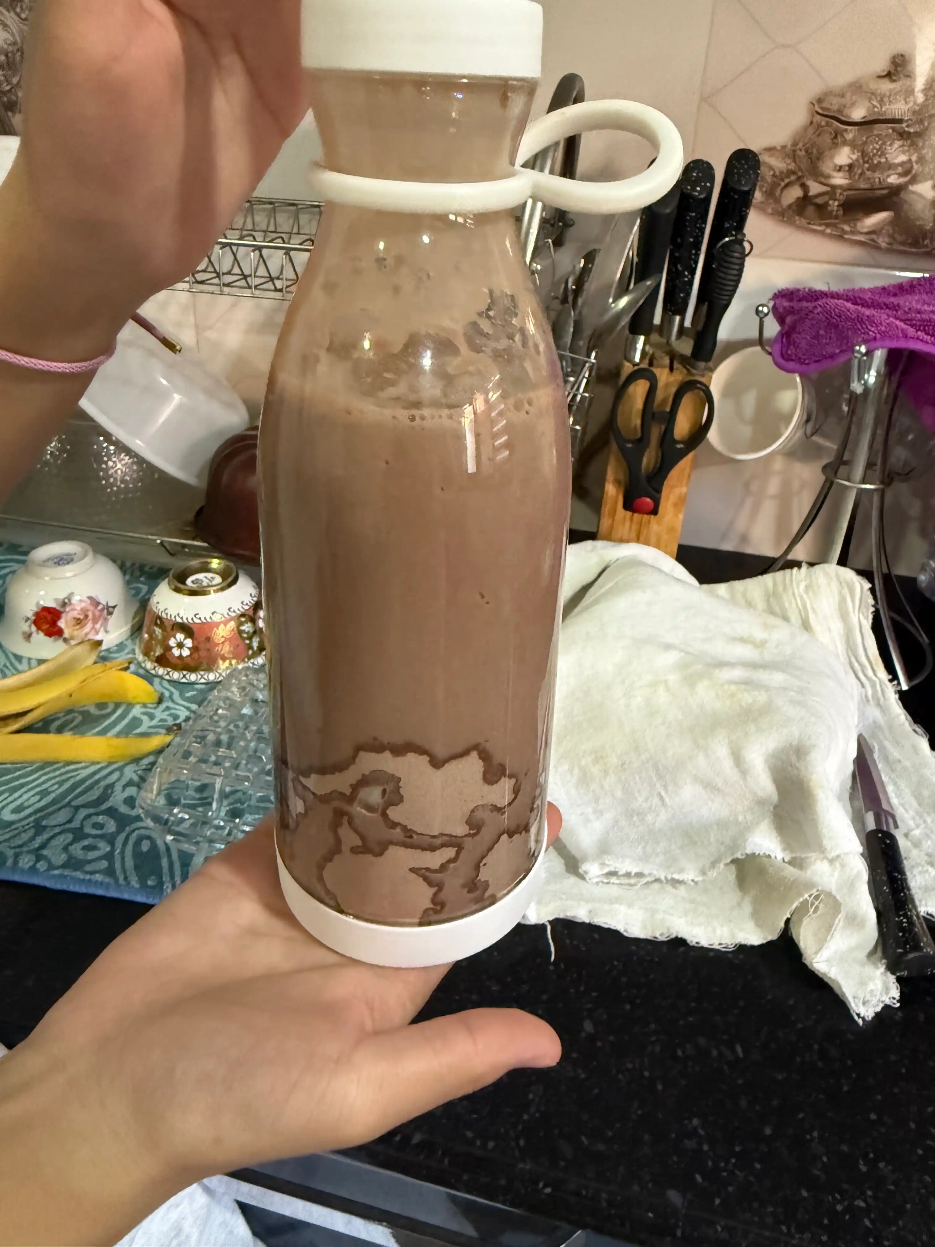 Ko‘chma simsiz mini blender, smuzi, sharbatlar va bolalar pyuresi uchun sheyker, 350 ml