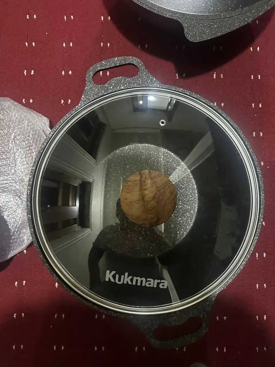 Кастрюля Kukmara Granit Ultra, со стеклянной крышкой