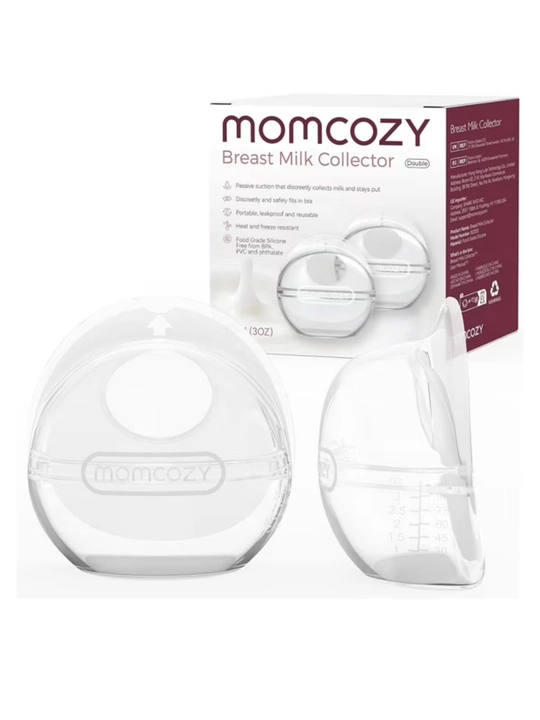 Momcozy ona suti yig‘uvchi kollektori, qayta ishlatiladigan silikon qobiq, 90 ml (2 dona)