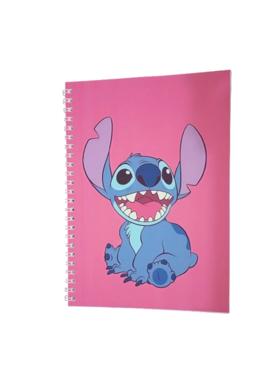 Блокнот Лило и Стич, Lilo & Stitch, А5, 40 страниц, на пружинке, мультфильм милый стиль — ТОЧКА-СТИЧ-ВИШН-точка