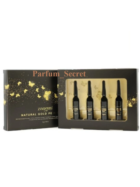 Крем пилинг Zangmi Natural Gold с микроиглами в форме шприца и с помощью водорослей