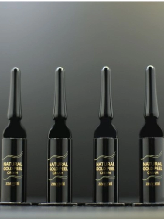 Крем пилинг Zangmi Natural Gold с микроиглами в форме шприца и с помощью водорослей