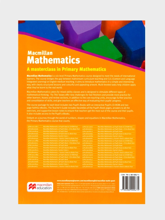 Учебники Macmillan Mathematics. 1,2,3,4 класс, комплект