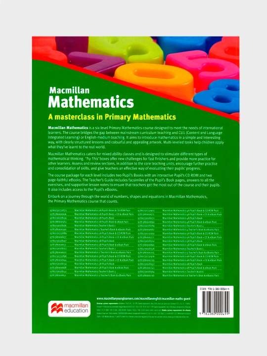 Учебники Macmillan Mathematics. 1,2,3,4 класс, комплект