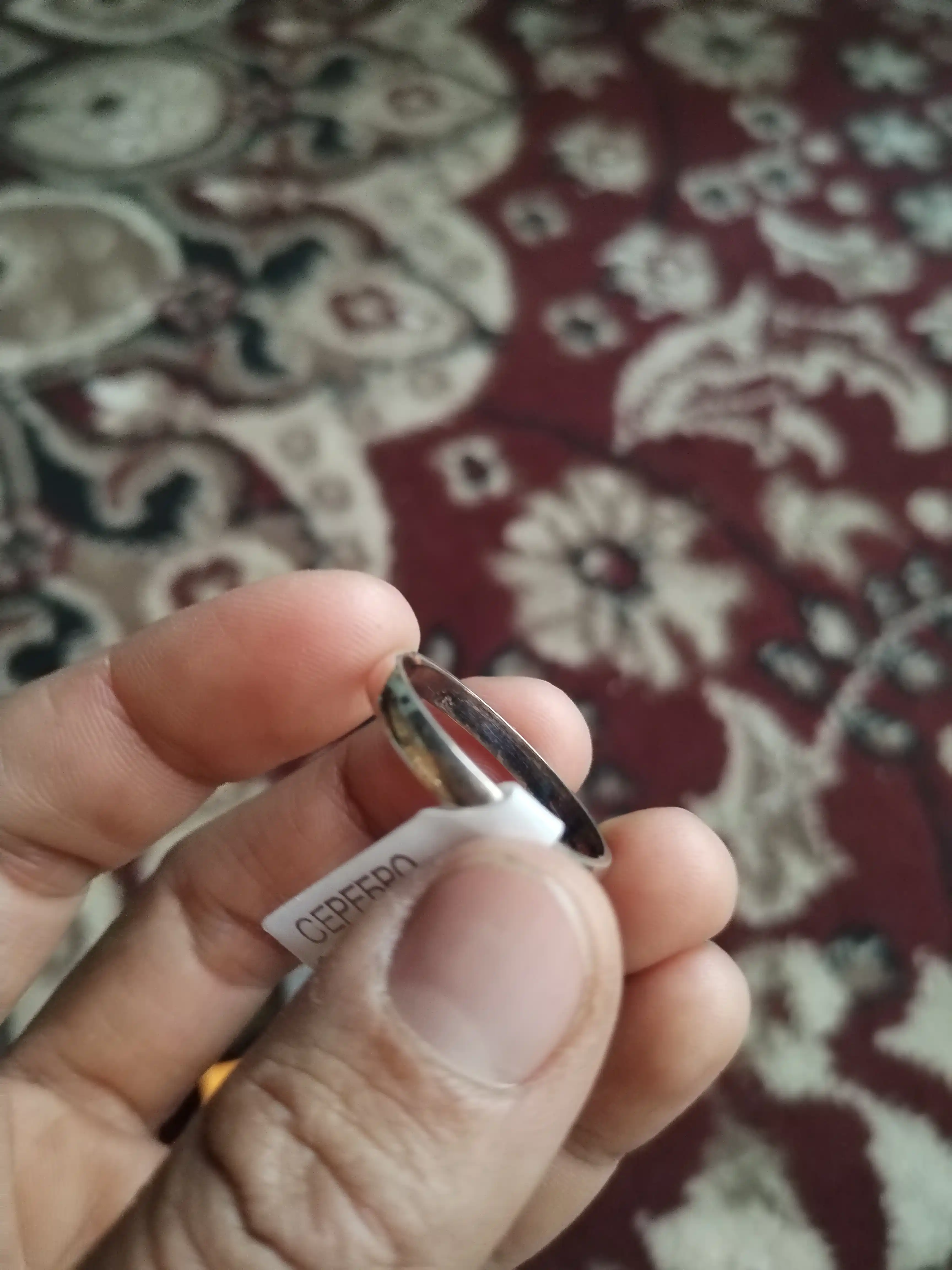 Ayollar va erkaklar uchun nikoh uzugi, kumushdan, Sumayya Silver