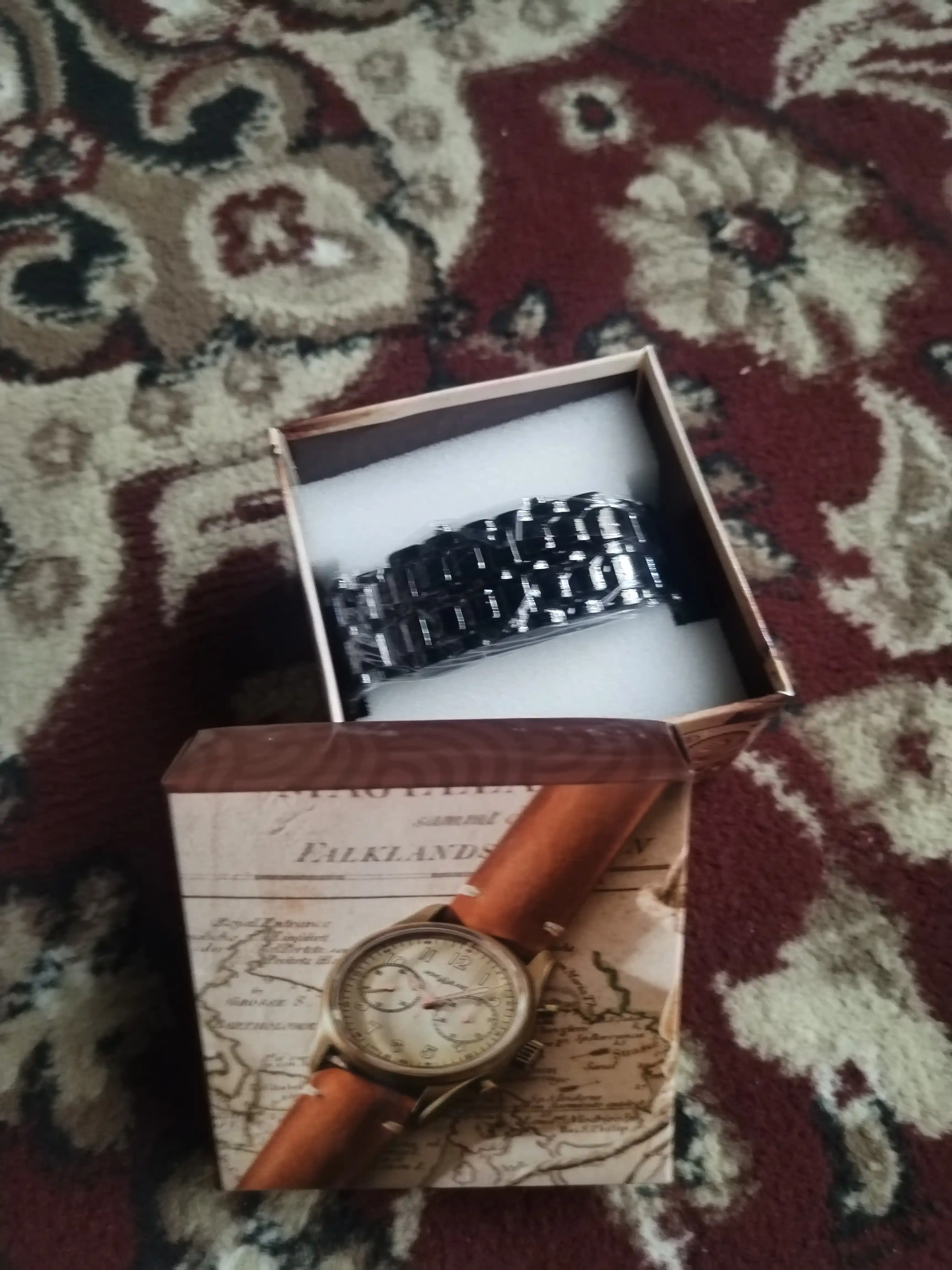 Erkaklar qo'l soat, metall, raqamli, LED soat