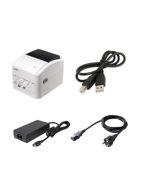 Termal yorliq va lenta printeri Xprinter XP-420B, 4"", 152 mm/s, USB+LAN