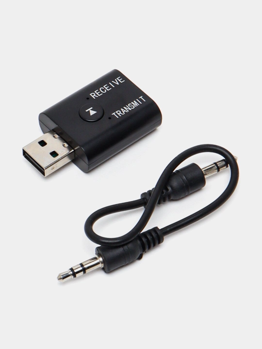 Адаптер bluetooth USB 5.0 AUX для авто, телевизора, пк