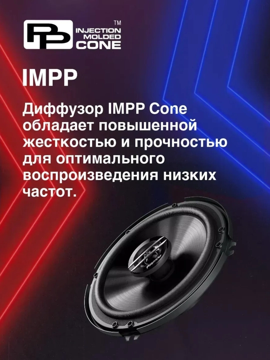 Автомобильные колонки, сабвуфер, PIONEER TS-G1620F-2