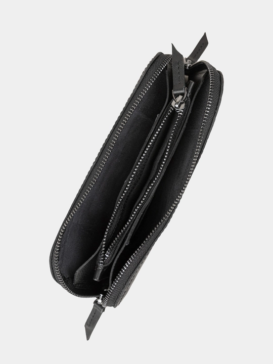 Zipper, portmone, molniyali hamyon, tabiiy charm, 21×10 sm - 