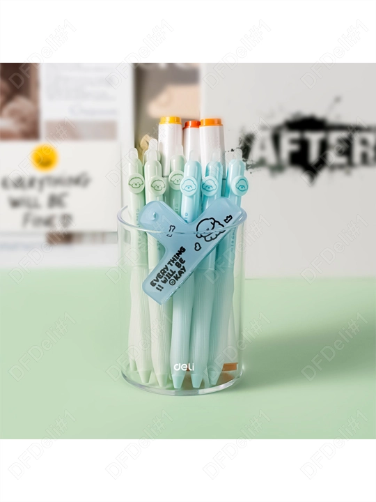 Ruchkalar uchun stakan (shaffof) EM402 Deli, 402-EM