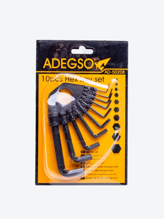 ADEGSO набор шестигранных ключей – 8/10 шт, прочная сталь
