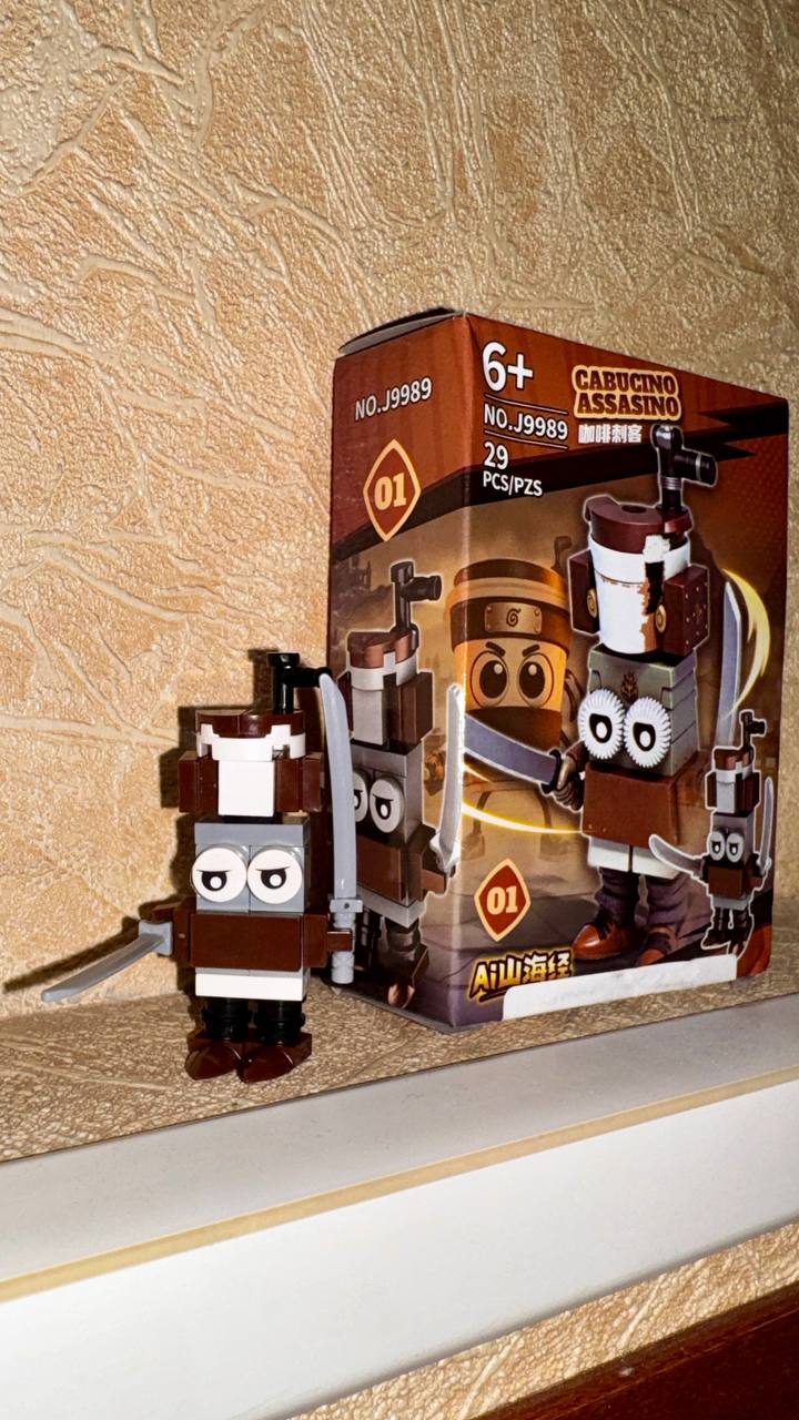 Italiya Brainrot, Tung Tung Sahur, Balerina Kapuchina va boshqalar uslubidagi mini lego