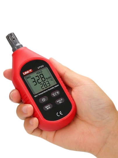 UNI-T ut333 namlik va harorat o'lchagichi. Termogigrometr. Diapazon 0-100% RH, -10+60C