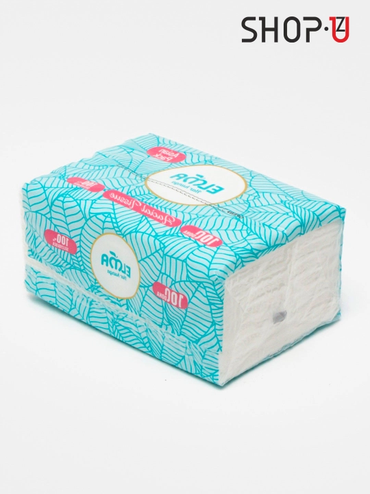 Салфетки для диспенсера Elma V Asian Pack, 100 шт, 14*19 см - 