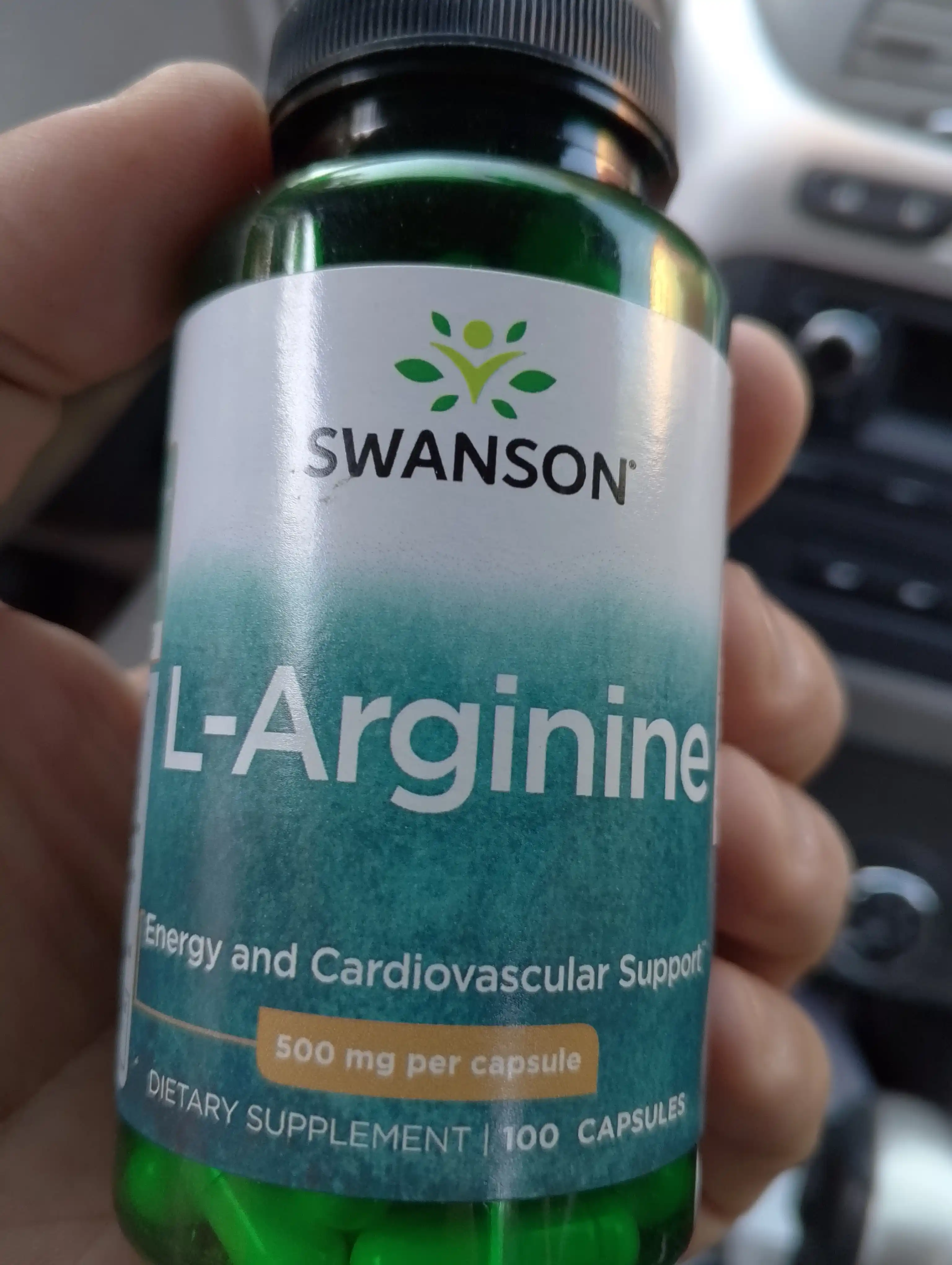 Swanson Аргинин 500 мг, L-Аргинин, капсулы