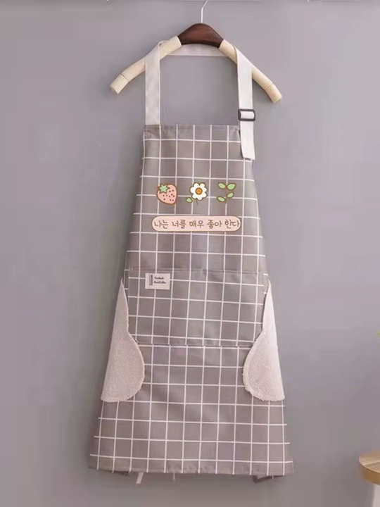 Фартук кухонный, с полотенцами и большим карманом - 