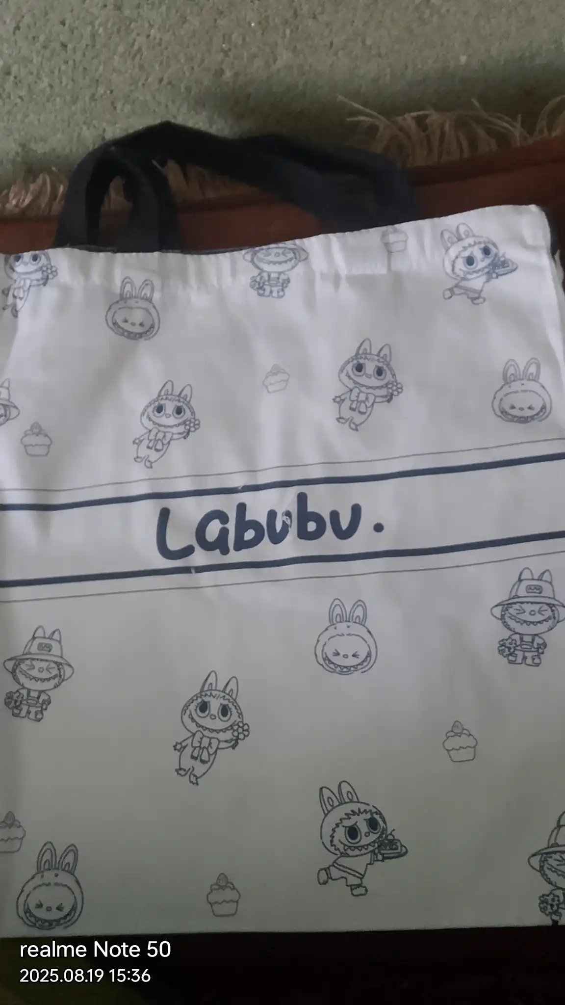 Сумка шоппер с принтом Labubu