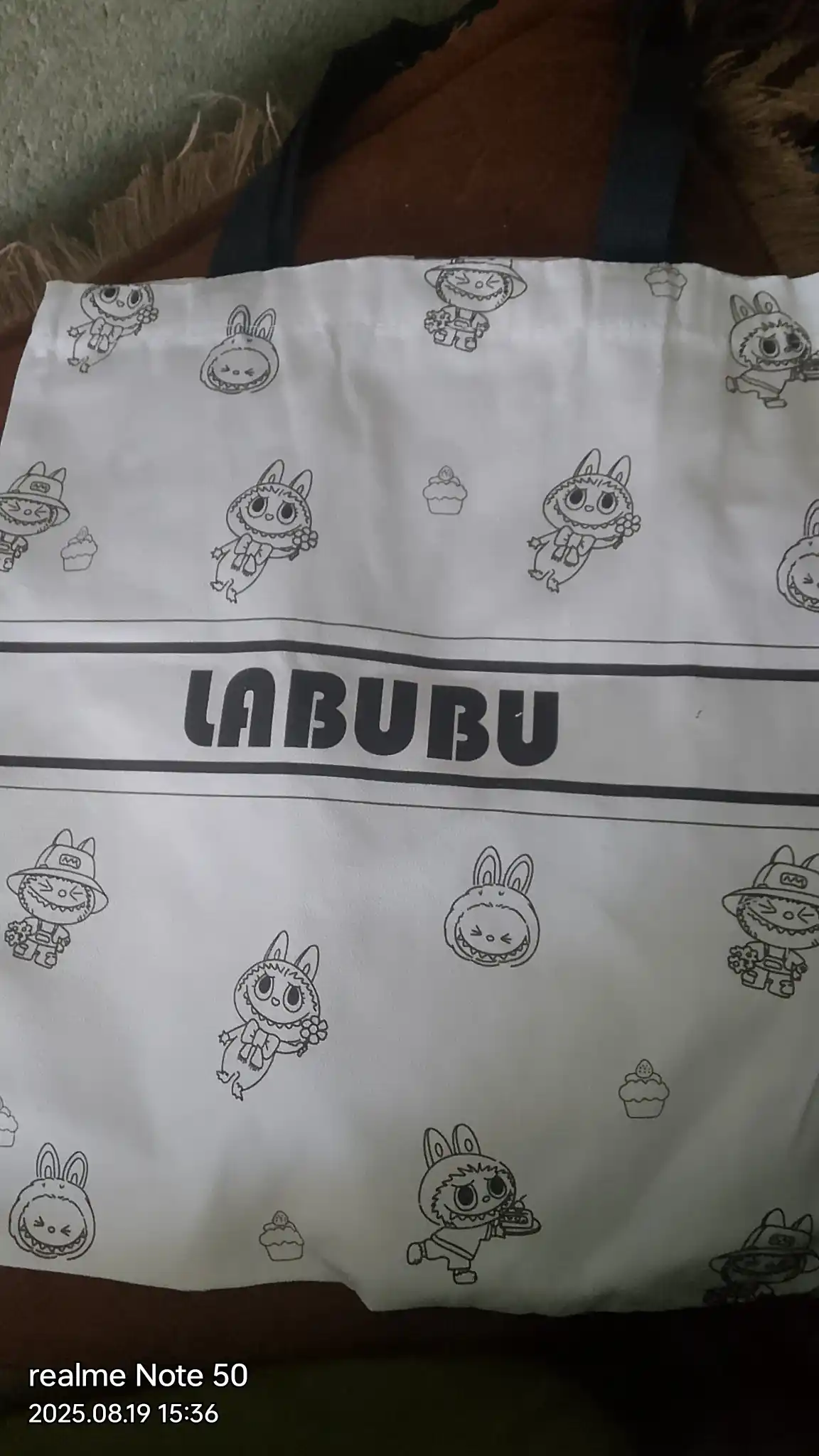 Сумка шоппер с принтом Labubu