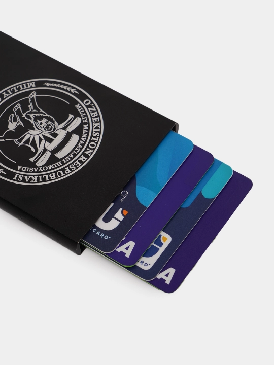 Металлический картхолдер-RFID-защита, для банковских карт, ID карт