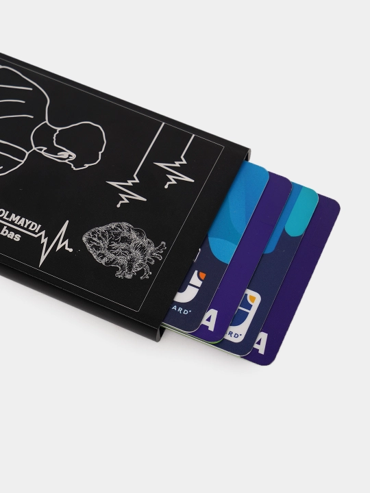Металлический картхолдер-RFID-защита, для банковских карт, ID карт
