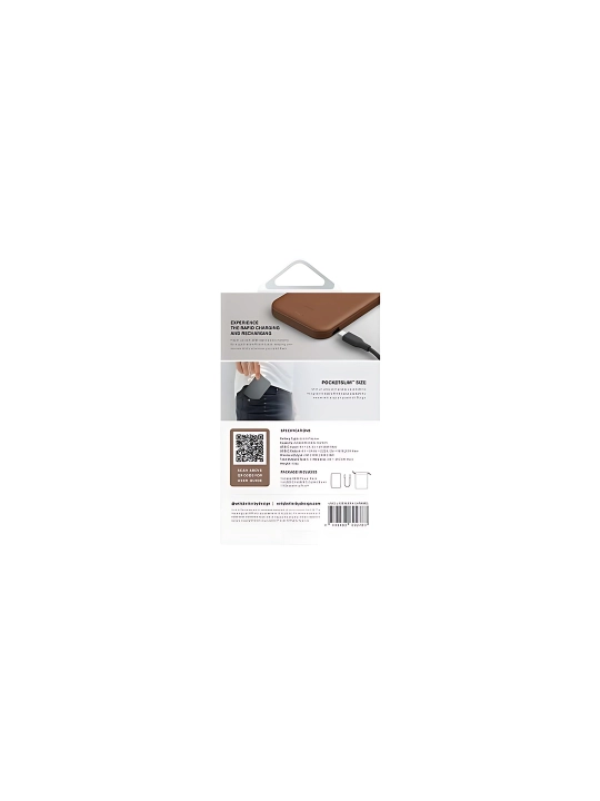 Simsiz power bank Uniq Lexa 5000 mA/h eko-charmli powerbank, MagSafe va tezkor quvvatlash