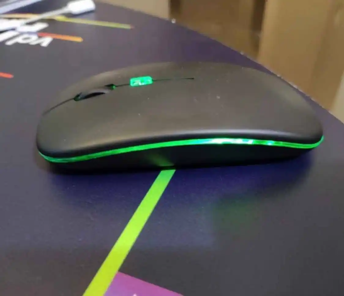 Kompyuter,noutbuk,planshet,telefon uchun simsiz smart sichqoncha,shovqinsiz,RGB yoritgichl