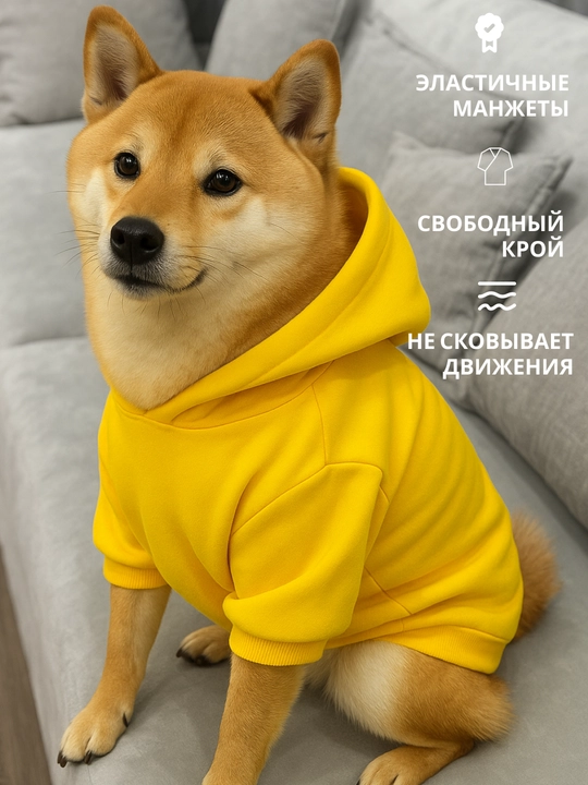 Худи для собак, толстовка, с капюшоном