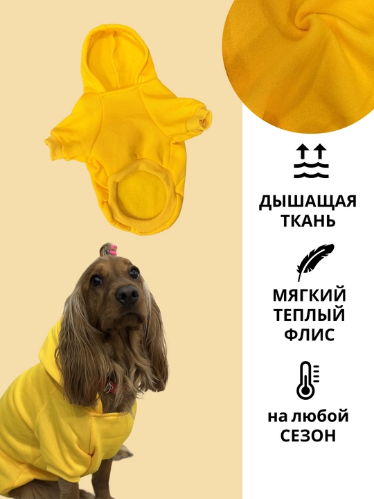 Худи для собак, толстовка, с капюшоном