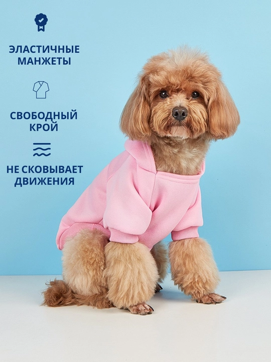Худи для собак, толстовка, с капюшоном
