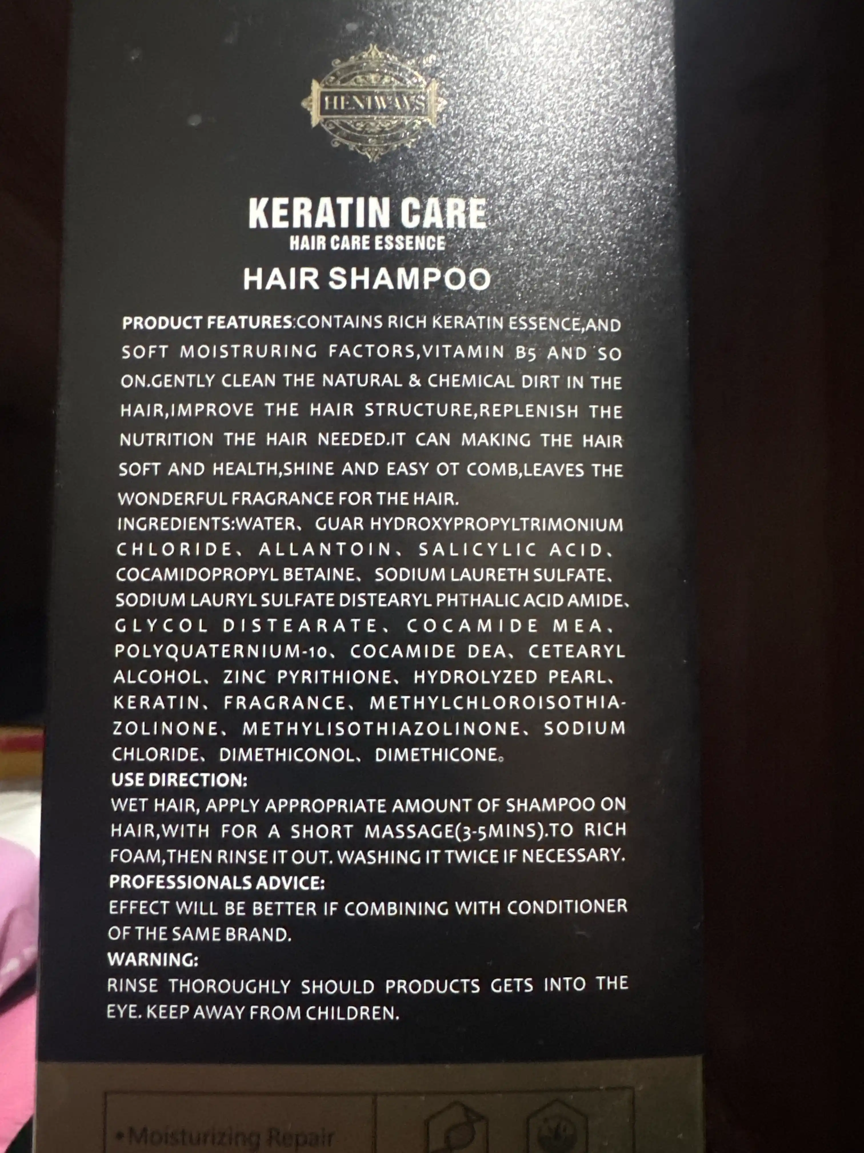 Keratin Queen — Braziliya oqsili, argan va jojoba qo‘shilgan keratinli shampun, 900 ml