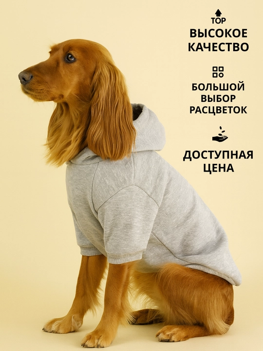 Худи для собак, толстовка, с капюшоном