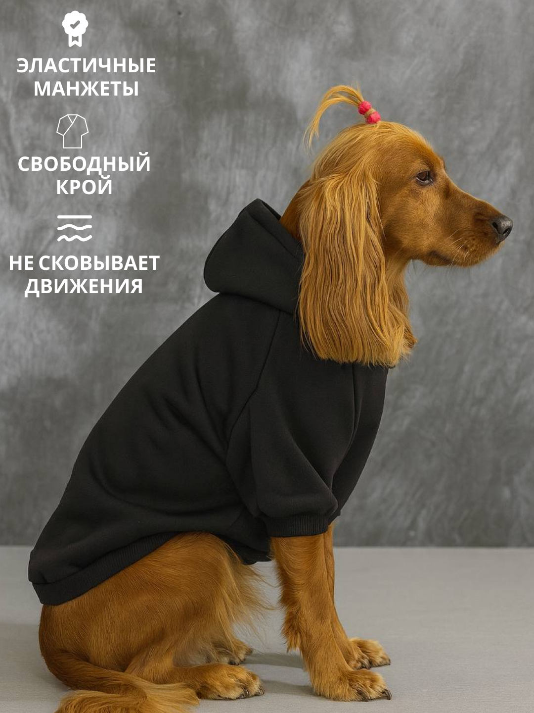 Худи для собак, толстовка, с капюшоном