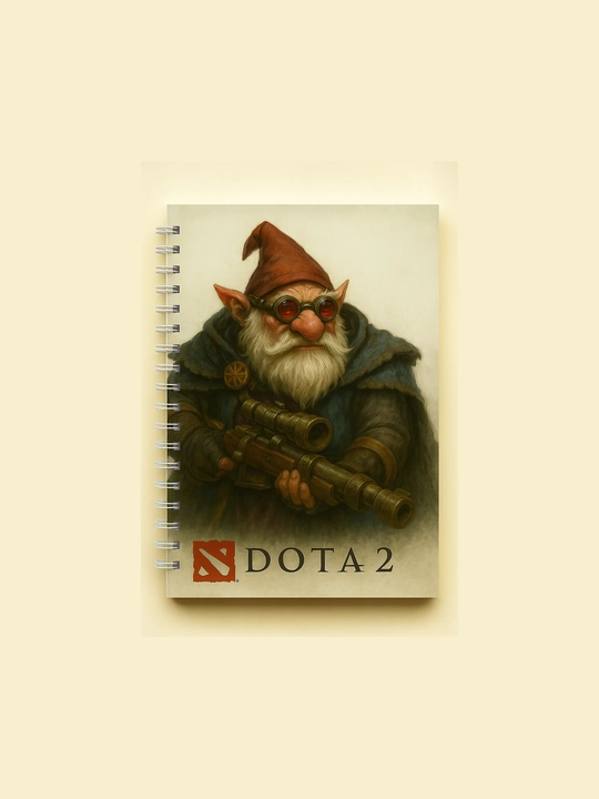 Dota 2 bloknoti, A5 format, 40 bet, spiral, geymer daftar, kiber sport daftar - 