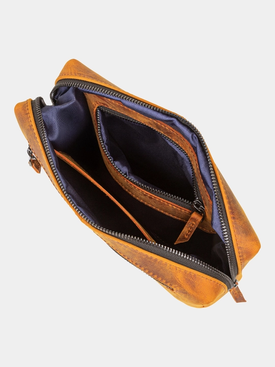 Erkaklar uchun Classic barsetka, buzoq terisidan, 11 rangda, 23×15×6 sm.