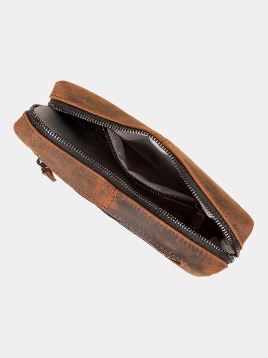 Erkaklar uchun Classic barsetka, buzoq terisidan, 11 rangda, 23×15×6 sm.