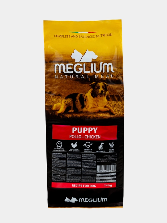 Сухой корм для щенков Meglium Puppy, от 1 до 13 месяцев, 14 кг - 